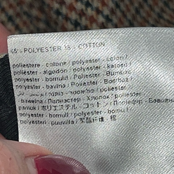 DRYKORN houndstooth Brown Black JEGER pants Stretch zip Up Tie Waist joggers 34 - Picture 7 of 16